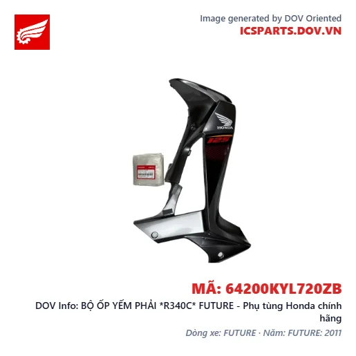 BỘ ỐP YẾM PHẢI *R340C* FUTURE - Phụ tùng Honda chính hãng