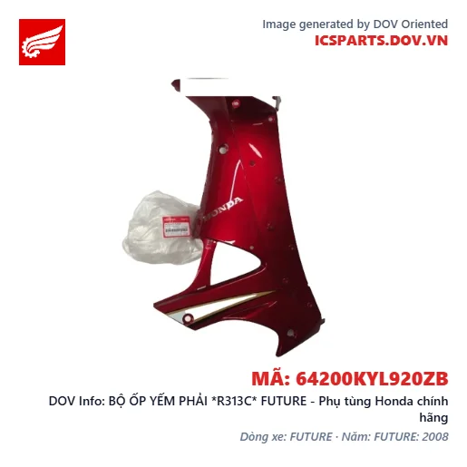 BỘ ỐP YẾM PHẢI *R313C* FUTURE - Phụ tùng Honda chính hãng