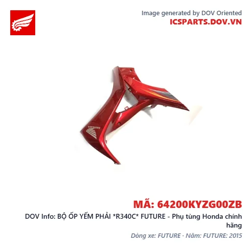 BỘ ỐP YẾM PHẢI *R340C* FUTURE - Phụ tùng Honda chính hãng