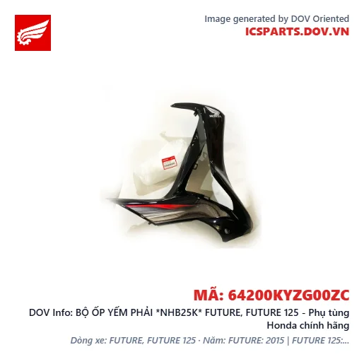 BỘ ỐP YẾM PHẢI *NHB25K* FUTURE, FUTURE 125 - Phụ tùng Honda chính hãng