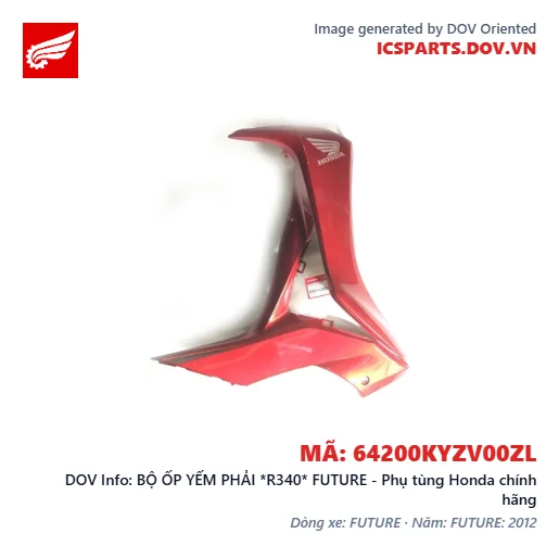 BỘ ỐP YẾM PHẢI *R340* FUTURE - Phụ tùng Honda chính hãng
