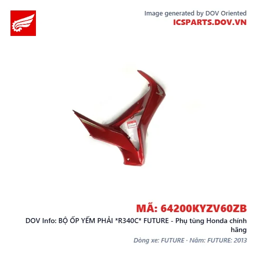 BỘ ỐP YẾM PHẢI *R340C* FUTURE - Phụ tùng Honda chính hãng