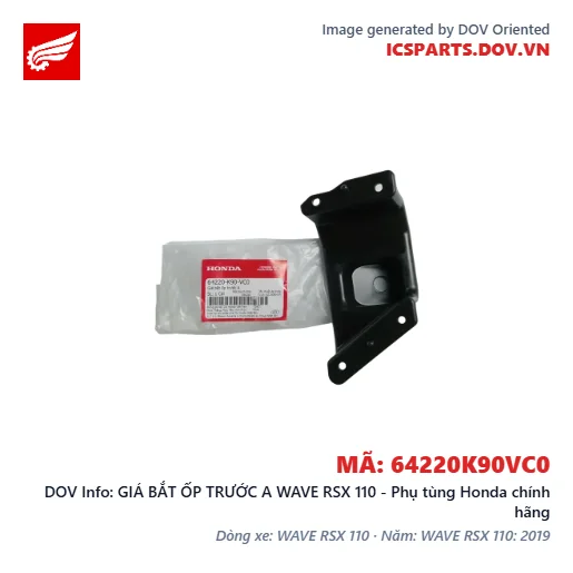 GIÁ BẮT ỐP TRƯỚC A WAVE RSX 110 - Phụ tùng Honda chính hãng