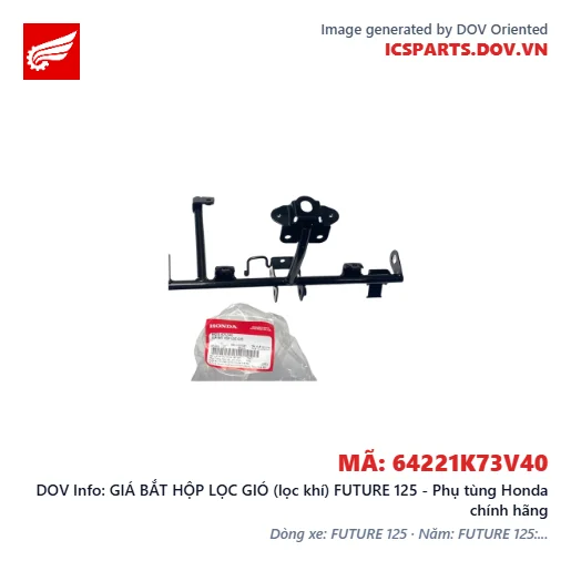 GIÁ BẮT HỘP LỌC GIÓ (lọc khí) FUTURE 125 - Phụ tùng Honda chính hãng