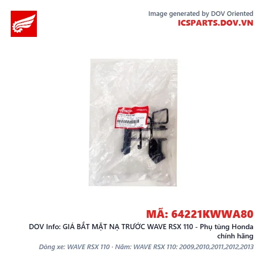 GIÁ BẮT MẶT NẠ TRƯỚC WAVE RSX 110 - Phụ tùng Honda chính hãng