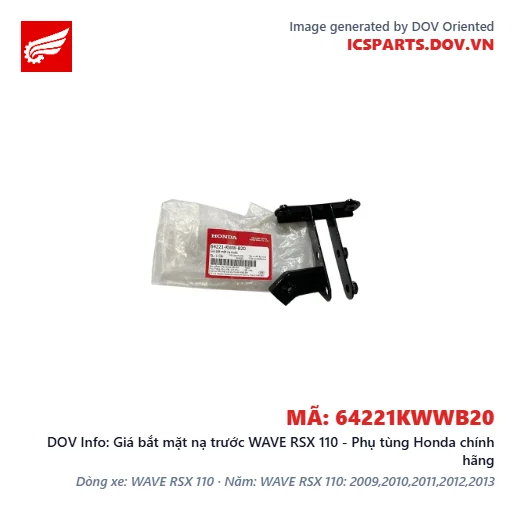 Giá bắt mặt nạ trước WAVE RSX 110 - Phụ tùng Honda chính hãng