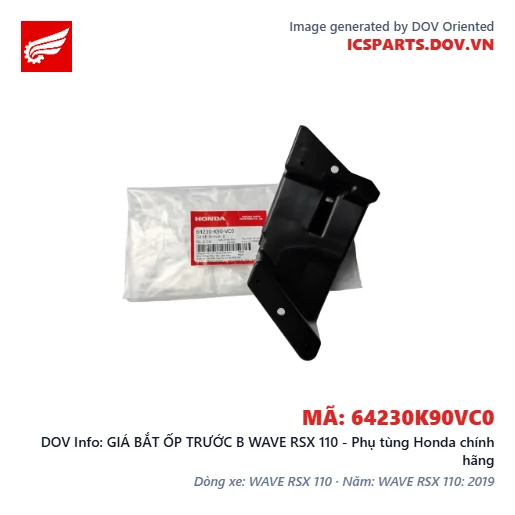 GIÁ BẮT ỐP TRƯỚC B WAVE RSX 110 - Phụ tùng Honda chính hãng