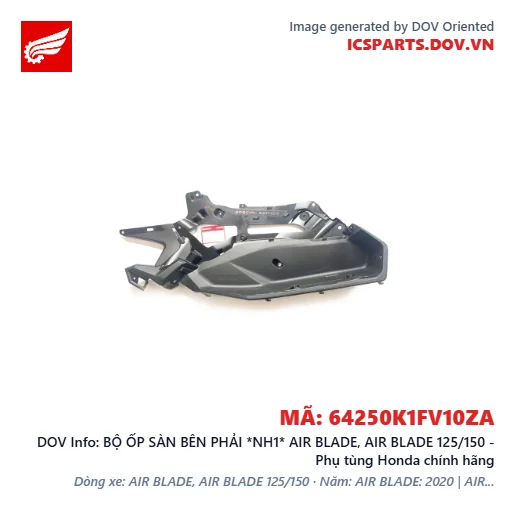 BỘ ỐP SÀN BÊN PHẢI *NH1* AIR BLADE, AIR BLADE 125/150 - Phụ tùng Honda chính hãng