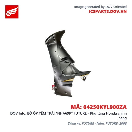 BỘ ỐP YẾM TRÁI *NHA69P* FUTURE - Phụ tùng Honda chính hãng