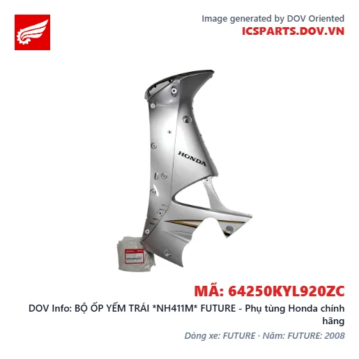 BỘ ỐP YẾM TRÁI *NH411M* FUTURE - Phụ tùng Honda chính hãng