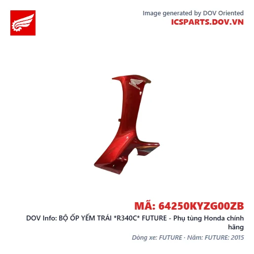 BỘ ỐP YẾM TRÁI *R340C* FUTURE - Phụ tùng Honda chính hãng
