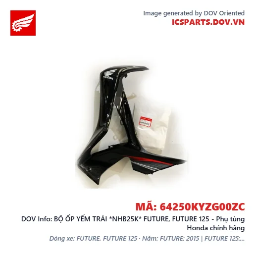 BỘ ỐP YẾM TRÁI *NHB25K* FUTURE, FUTURE 125 - Phụ tùng Honda chính hãng