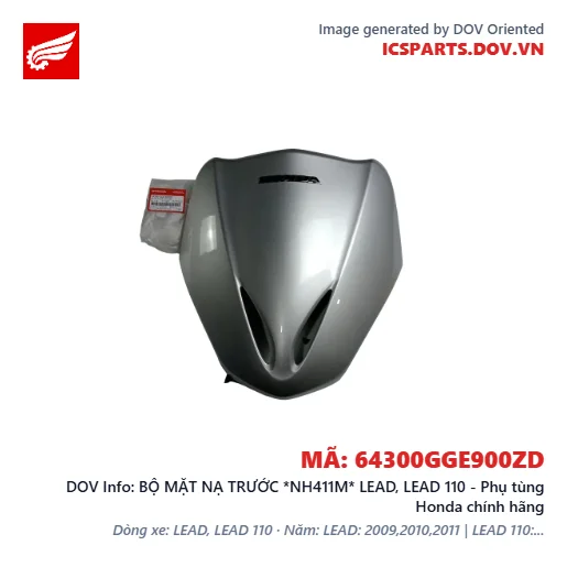 BỘ MẶT NẠ TRƯỚC *NH411M* LEAD, LEAD 110 - Phụ tùng Honda chính hãng