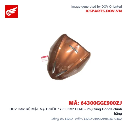 BỘ MẶT NẠ TRƯỚC *YR303M* LEAD - Phụ tùng Honda chính hãng