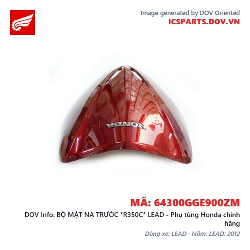 BỘ MẶT NẠ TRƯỚC *R350C* LEAD - Phụ tùng Honda chính hãng