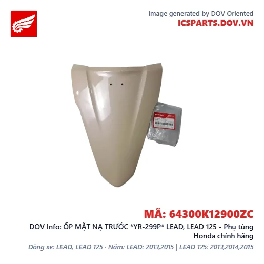 ỐP MẶT NẠ TRƯỚC *YR-299P* LEAD, LEAD 125 - Phụ tùng Honda chính hãng