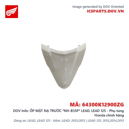 ỐP MẶT NẠ TRƯỚC *NH-B35P* LEAD, LEAD 125 - Phụ tùng Honda chính hãng