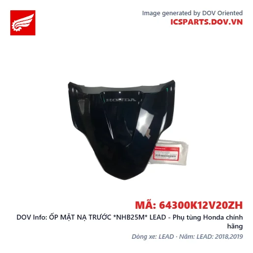 ỐP MẶT NẠ TRƯỚC *NHB25M* LEAD - Phụ tùng Honda chính hãng