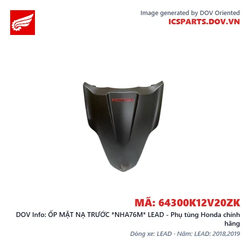 ỐP MẶT NẠ TRƯỚC *NHA76M* LEAD - Phụ tùng Honda chính hãng