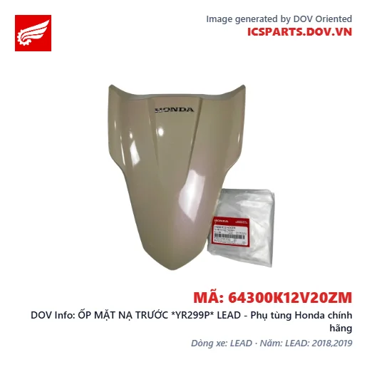 ỐP MẶT NẠ TRƯỚC *YR299P* LEAD - Phụ tùng Honda chính hãng