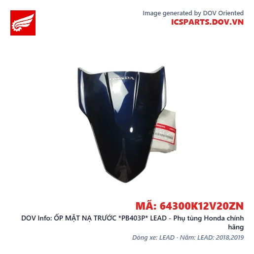 ỐP MẶT NẠ TRƯỚC *PB403P* LEAD - Phụ tùng Honda chính hãng