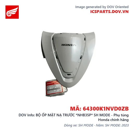 BỘ ỐP MẶT NẠ TRƯỚC *NHB35P* SH MODE - Phụ tùng Honda chính hãng