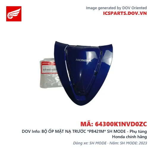 BỘ ỐP MẶT NẠ TRƯỚC *PB421M* SH MODE - Phụ tùng Honda chính hãng