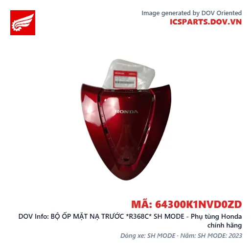 BỘ ỐP MẶT NẠ TRƯỚC *R368C* SH MODE - Phụ tùng Honda chính hãng