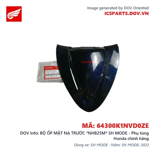 BỘ ỐP MẶT NẠ TRƯỚC *NHB25M* SH MODE - Phụ tùng Honda chính hãng