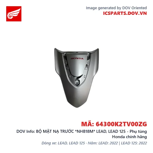 BỘ MẶT NẠ TRƯỚC *NHB18M* LEAD, LEAD 125 - Phụ tùng Honda chính hãng