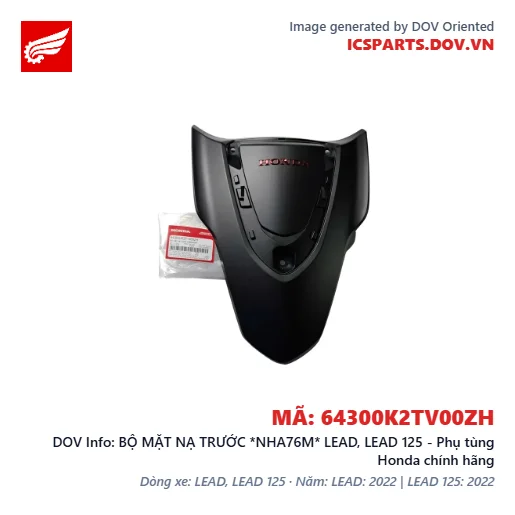 BỘ MẶT NẠ TRƯỚC *NHA76M* LEAD, LEAD 125 - Phụ tùng Honda chính hãng