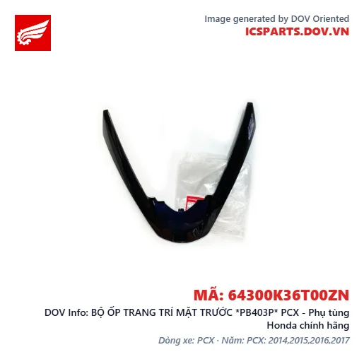 BỘ ỐP TRANG TRÍ MẶT TRƯỚC *PB403P* PCX - Phụ tùng Honda chính hãng
