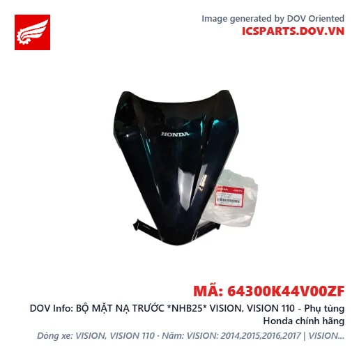 BỘ MẶT NẠ TRƯỚC *NHB25* VISION, VISION 110 - Phụ tùng Honda chính hãng
