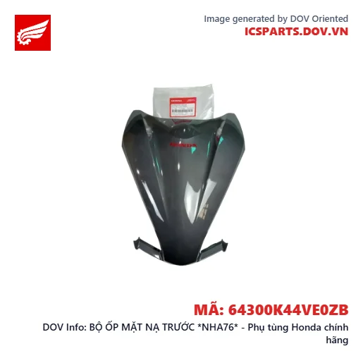 BỘ ỐP MẶT NẠ TRƯỚC *NHA76* - Phụ tùng Honda chính hãng