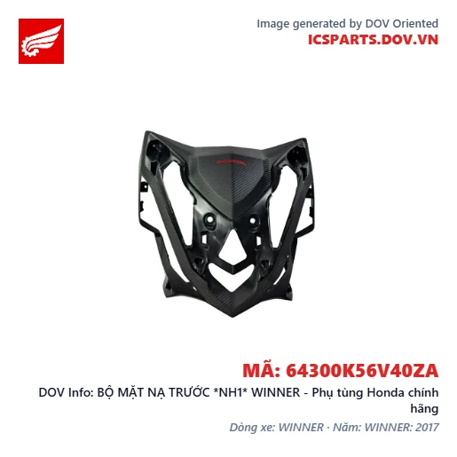 BỘ MẶT NẠ TRƯỚC *NH1* WINNER - Phụ tùng Honda chính hãng