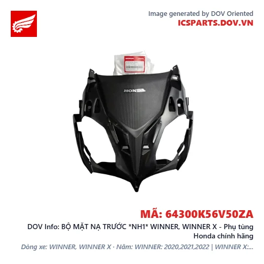 BỘ MẶT NẠ TRƯỚC *NH1* WINNER, WINNER X - Phụ tùng Honda chính hãng