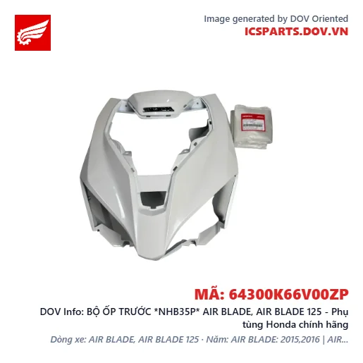BỘ ỐP TRƯỚC *NHB35P* AIR BLADE, AIR BLADE 125 - Phụ tùng Honda chính hãng