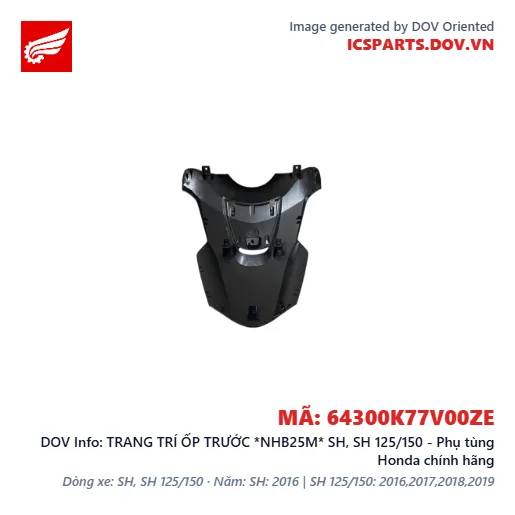 TRANG TRÍ ỐP TRƯỚC *NHB25M* SH, SH 125/150 - Phụ tùng Honda chính hãng