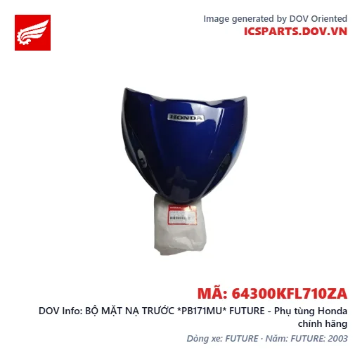 BỘ MẶT NẠ TRƯỚC *PB171MU* FUTURE - Phụ tùng Honda chính hãng