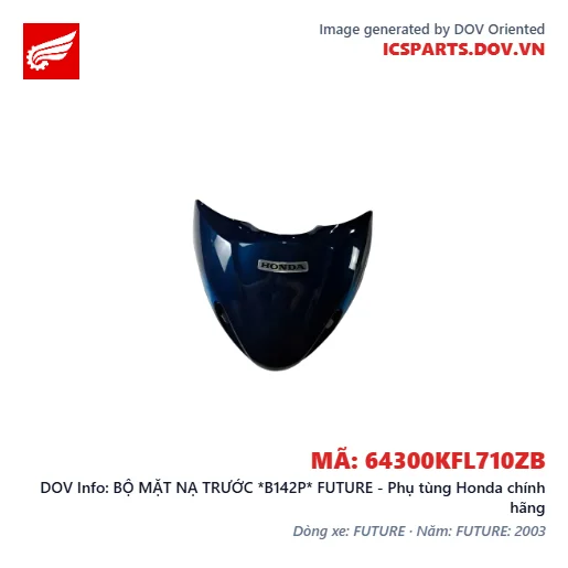 BỘ MẶT NẠ TRƯỚC *B142P* FUTURE - Phụ tùng Honda chính hãng