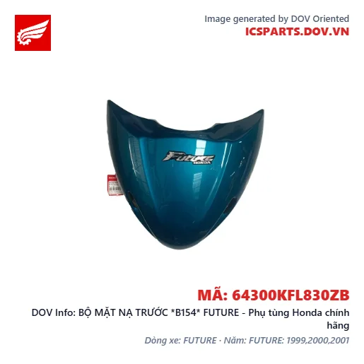 BỘ MẶT NẠ TRƯỚC *B154* FUTURE - Phụ tùng Honda chính hãng