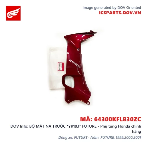 BỘ MẶT NẠ TRƯỚC *YR183* FUTURE - Phụ tùng Honda chính hãng