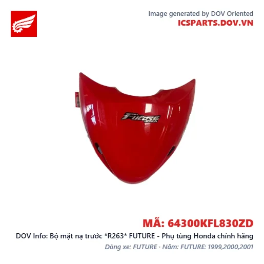Bộ mặt nạ trước *R263* FUTURE - Phụ tùng Honda chính hãng