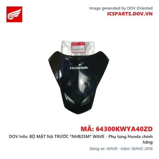 BỘ MẶT NẠ TRƯỚC *NHB25M* WAVE - Phụ tùng Honda chính hãng