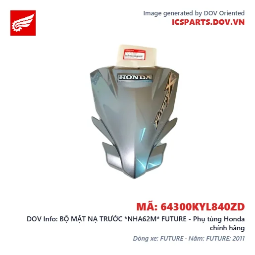 BỘ MẶT NẠ TRƯỚC *NHA62M* FUTURE - Phụ tùng Honda chính hãng
