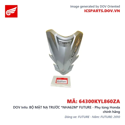 BỘ MẶT NẠ TRƯỚC *NHA62M* FUTURE - Phụ tùng Honda chính hãng