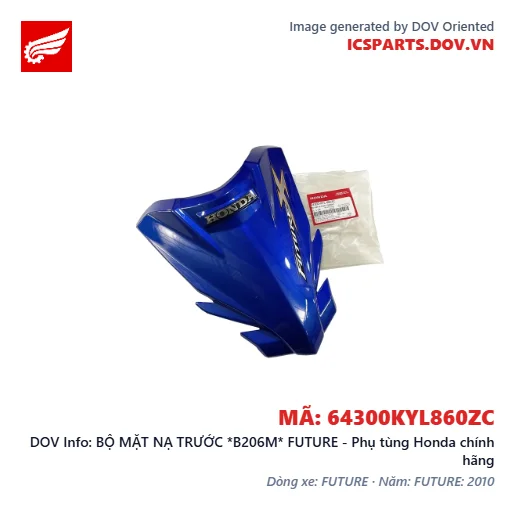 BỘ MẶT NẠ TRƯỚC *B206M* FUTURE - Phụ tùng Honda chính hãng