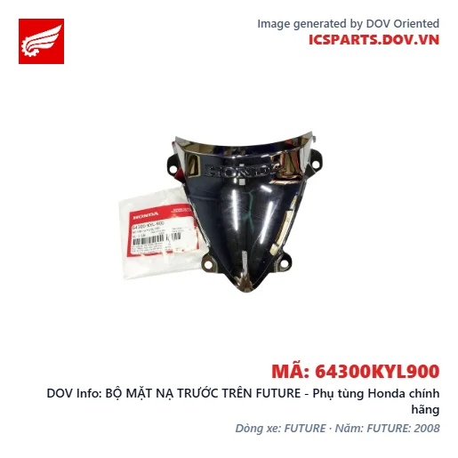 BỘ MẶT NẠ TRƯỚC TRÊN FUTURE - Phụ tùng Honda chính hãng