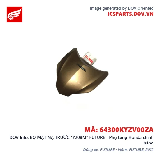 BỘ MẶT NẠ TRƯỚC *Y208M* FUTURE - Phụ tùng Honda chính hãng