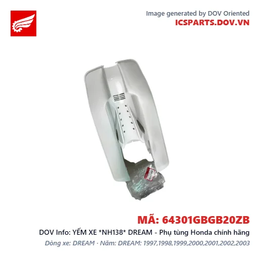 YẾM XE *NH138* DREAM - Phụ tùng Honda chính hãng